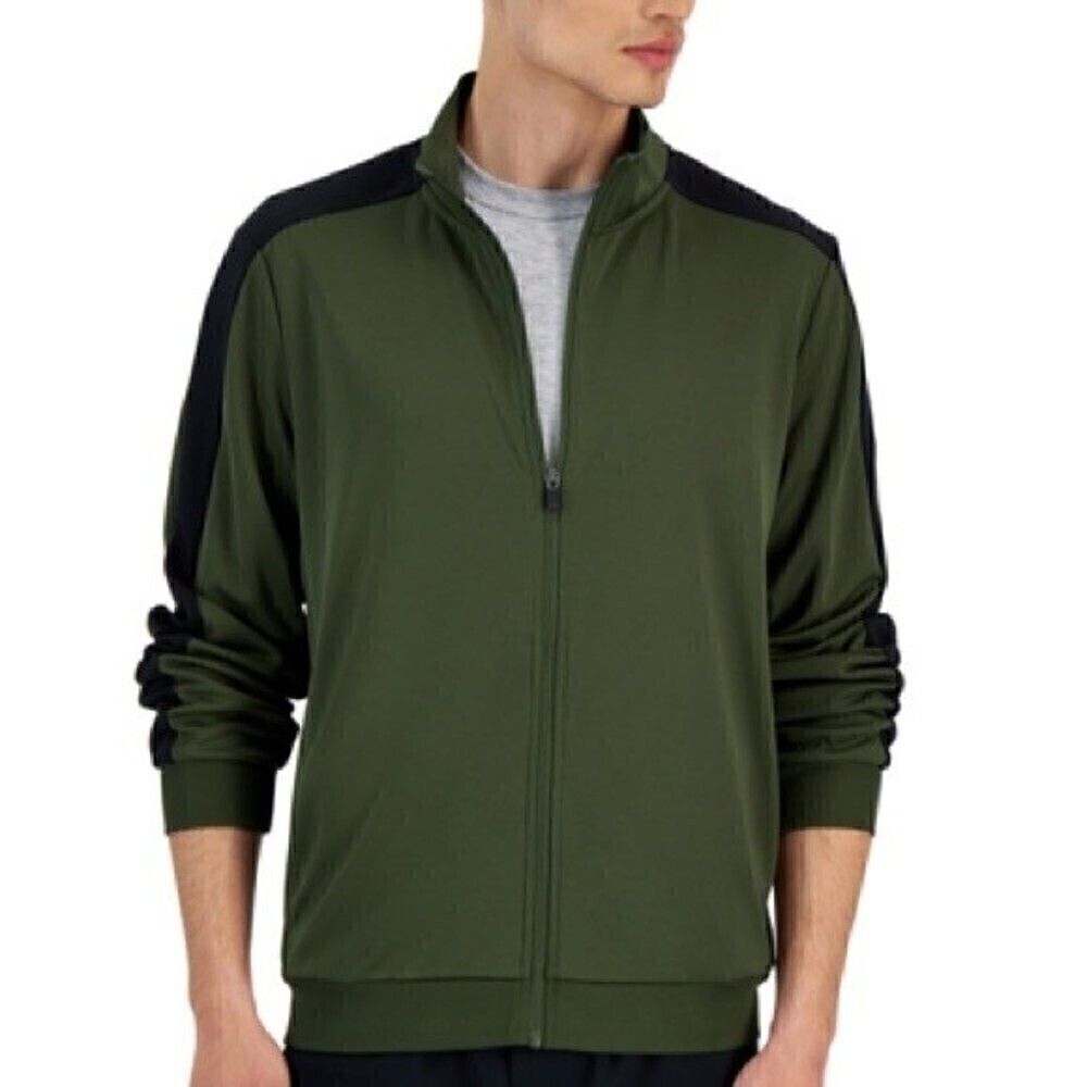ID Ideology Men's Regular-FitMoisture-Wicking Knit Jacket, Small